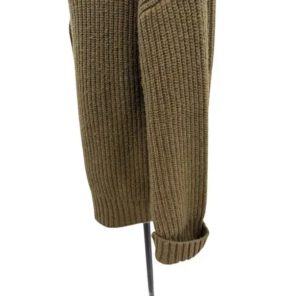 Staud Matilda Cardigan Green Wool Blend Button Front Chunky Knit Women Small - Picture 7 of 12